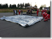 Ausbildung - Aufbau des T1/2 Zelt der Sanitätsgruppe im 2. Einsatzzug (15.07.2014)