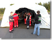 Ausbildung - Aufbau des T1/2 Zelt der Sanitätsgruppe im 2. Einsatzzug (15.07.2014)